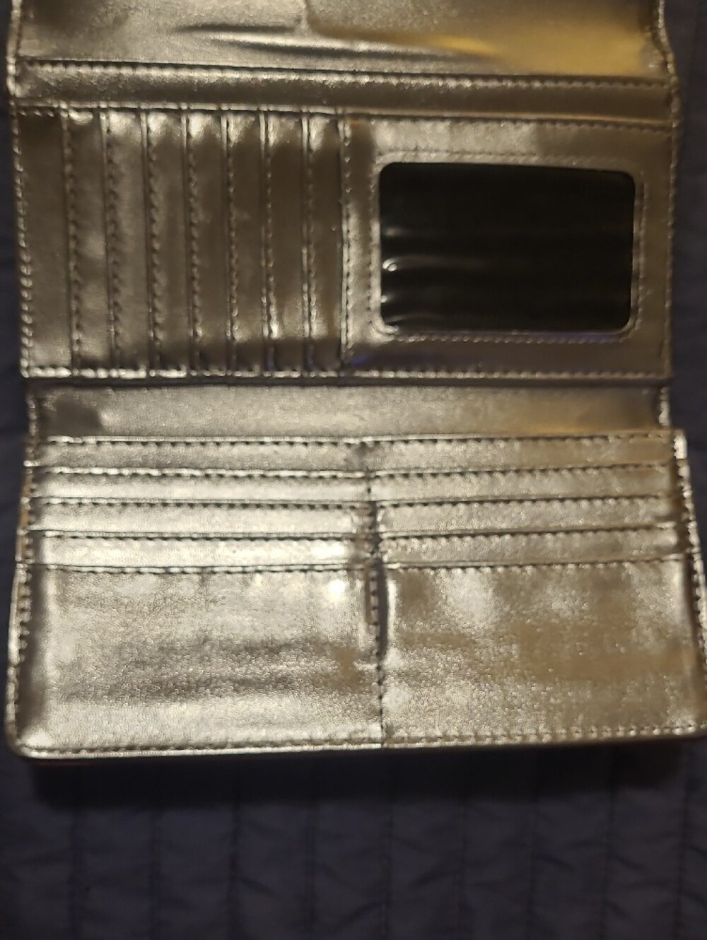 Steve Madden Blush Pink Logo Fold-Over Wallet - Picture 6 of 7